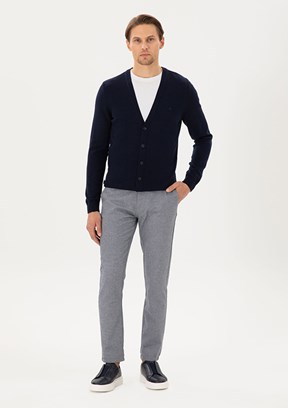 PİERRE CARDİN Lacivert Erkek Slim Pantolon
