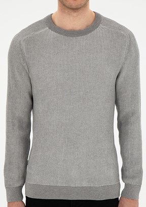 PİERRE CARDİN Gri Erkek Slim Kazak