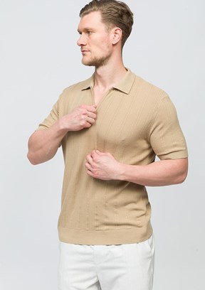 JOHNNY JOE Rice Vizon Erkek Polo Yaka T-shirt