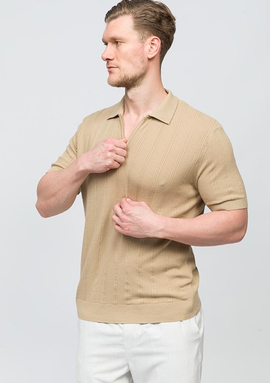JOHNNY JOE Rice Vizon Erkek Polo Yaka T-shirt