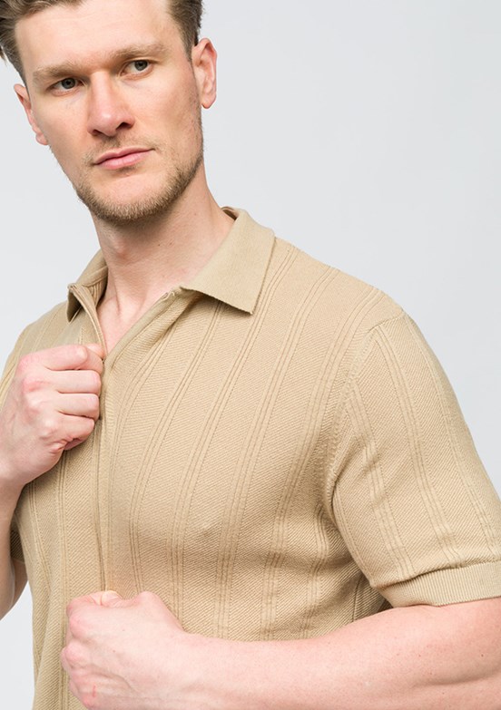 JOHNNY JOE Rice Vizon Erkek Polo Yaka T-shirt