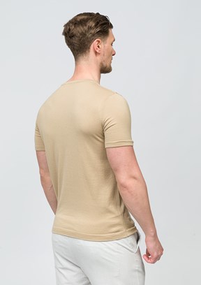 JOHNNY JOE Jesus Vizon Erkek Bisiklet Yaka T-shirt