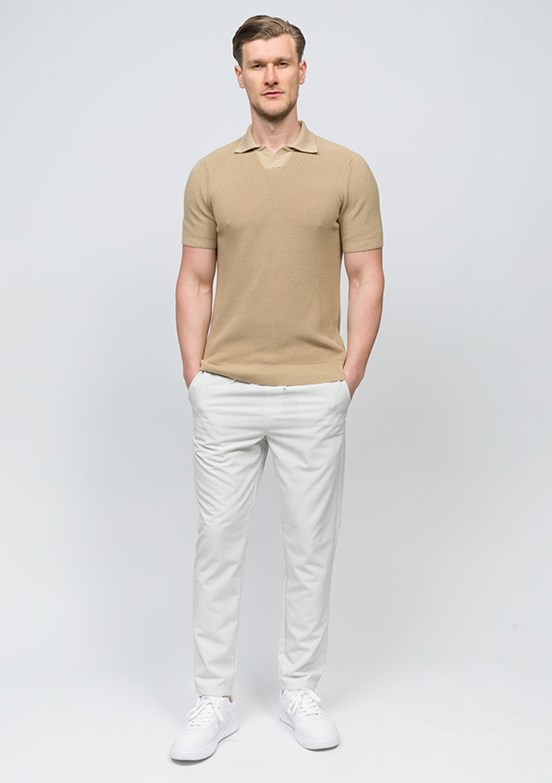 JOHNNY JOE Arana Vizon Erkek Triko T-shirt
