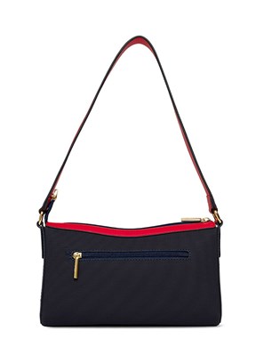 US POLO ASSN Lacıvert-Kırmızı-Beyaz Kadın Omuz Çantası