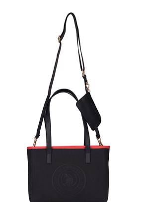 US POLO ASSN Lacivert Kırmızı Kadın Omuz Çantası