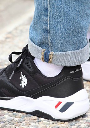 US POLO ASSN Siyah Erkek Sneaker Ayakkabı