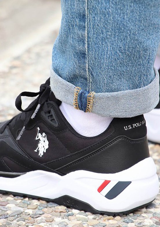 US POLO ASSN Siyah Erkek Sneaker Ayakkabı