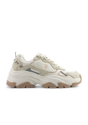 U.S. Polo Assn Bej Kadın Sneaker Ayakkabı