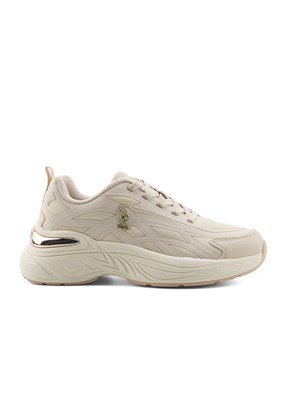 US POLO ASSN Bej Kadın SneakerAyakkabı