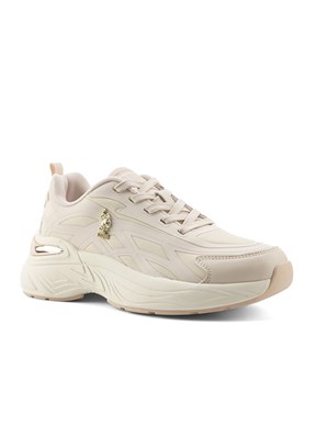 US POLO ASSN Bej Kadın SneakerAyakkabı