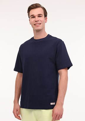 LUMBERJACK ML Jasper 11URB1064 5FX İndigo Erkek Kısa Kol T-shirt