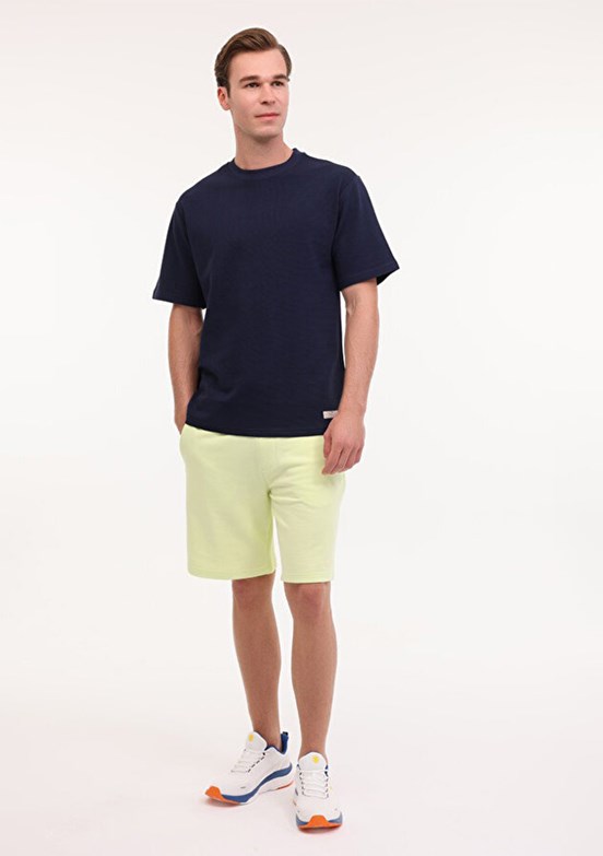 LUMBERJACK ML Jasper 11URB1064 5FX İndigo Erkek Kısa Kol T-shirt