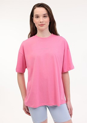 LUMBERJACK Wl Saino  5FX Pembe Kadın Kısa Kol T-shirt