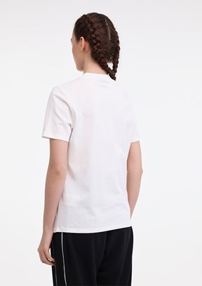 LUMBERJACK WL ROBI 11MS468 5FX Beyaz Kadın Kısa Kol T-Shirt