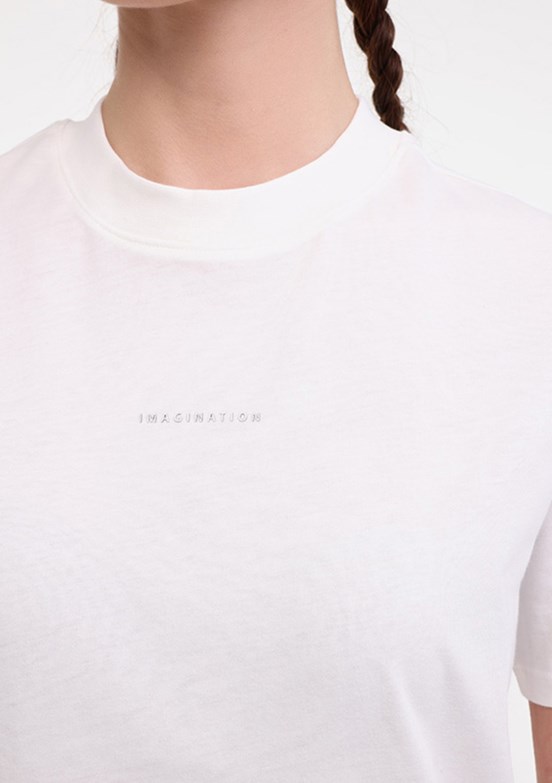 LUMBERJACK WL ROBI 11MS468 5FX Beyaz Kadın Kısa Kol T-Shirt
