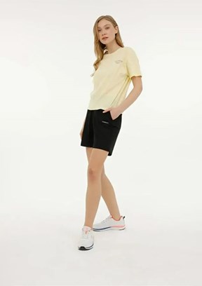 LUMBERJACK W-CT144 BASIC SHORT 5FX W Siyah Kadın Şort