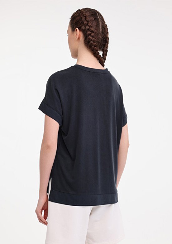 LUMBERJACK WL Regina 11LYG33 5FX Siyah Kadın Kısa Kol T-shirt