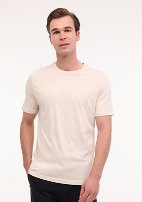LUMBERJACK MB CT110 PM C NK T-SH 5FX Bej Erkek Kısa Kol T-shirt
