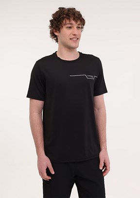 LUMBERJACK ML Renato 11ITL1019 5FX Siyah Erkek Kısa Kol T-shirt