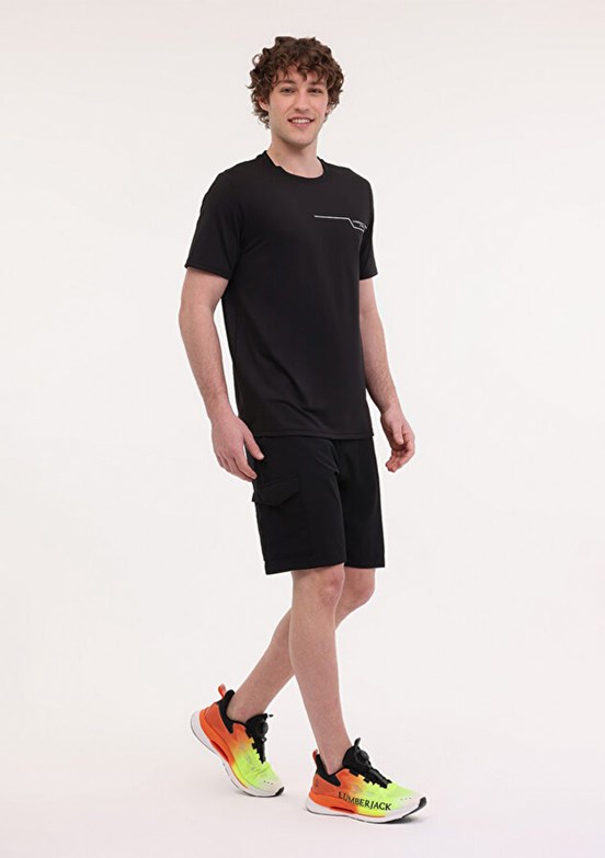 LUMBERJACK ML Renato 11ITL1019 5FX Siyah Erkek Kısa Kol T-shirt