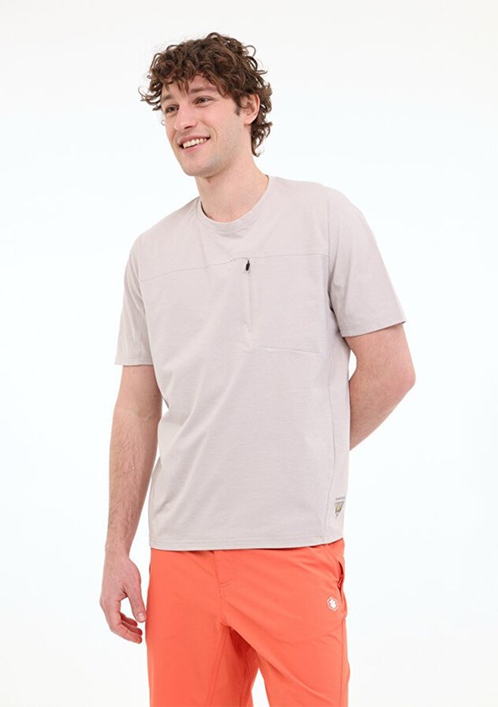 LUMBERJACK ML Keys 11YMMT22037 5FX Gri Erkek Kısa Kol T-shirt