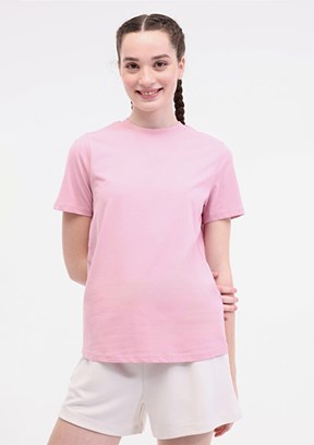 LUMBERJACK WL Robi 11MS468 5FX Pembe Kadın Kısa Kol T-shirt