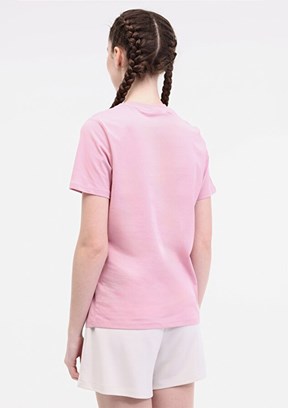 LUMBERJACK WL Robi 11MS468 5FX Pembe Kadın Kısa Kol T-shirt