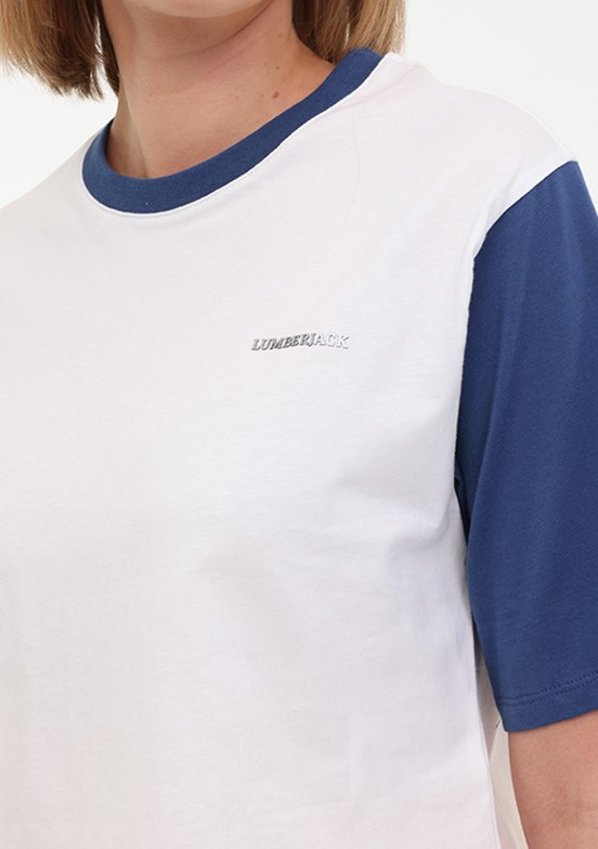 LUMBERJACK Beyaz Kadın Kısa Kol T-Shirt