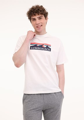 LUMBERJACK ML Roger 11OTD2-31 5FX Ekru Erkek Kısa Kol T-shirt