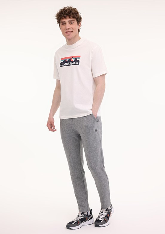 LUMBERJACK ML Roger 11OTD2-31 5FX Ekru Erkek Kısa Kol T-shirt