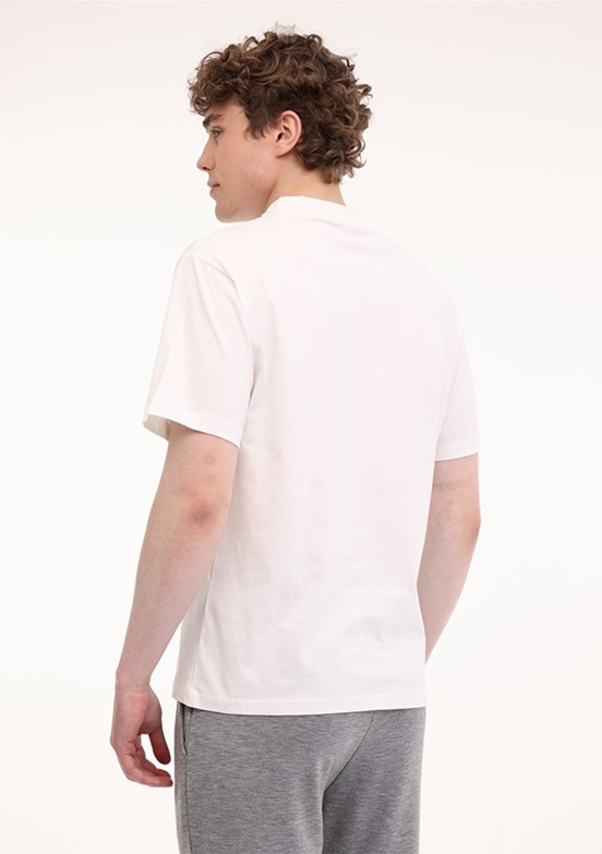 LUMBERJACK ML Roger 11OTD2-31 5FX Ekru Erkek Kısa Kol T-shirt