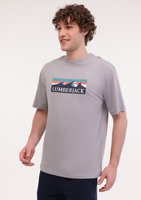 LUMBERJACK ML ROGER 11OTD2-31 5FX Gri Erkek Kısa Kol T-Shirt