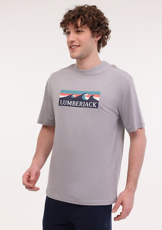 LUMBERJACK ML ROGER 11OTD2-31 5FX Gri Erkek Kısa Kol T-Shirt