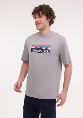 LUMBERJACK ML Roger 11OTD2-31 5FX Gri Erkek Kısa Kol T-shirt