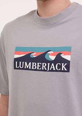 LUMBERJACK ML ROGER 11OTD2-31 5FX Gri Erkek Kısa Kol T-Shirt