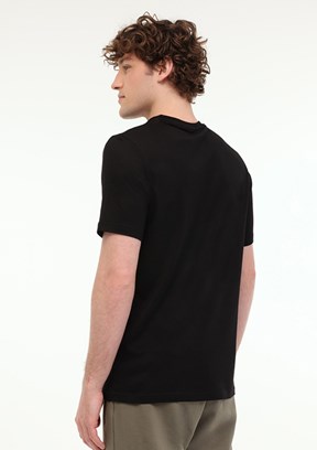 LUMBERJACK MB CT110 PM C NK T-SH 5FX Siyah Erkek Kısa Kol T-shirt