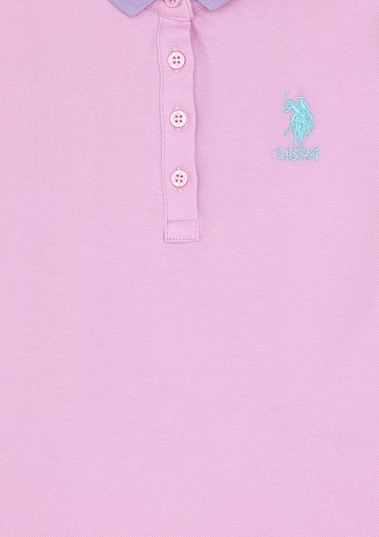 US POLO ASSN Pembe Kız Çocuk Örme Elbise