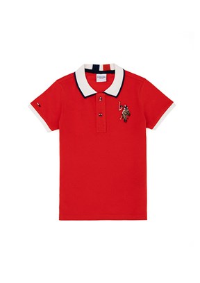 US POLO ASSN Kırmızı Erkek Çocuk Regular T-Shirt