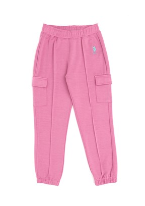 US POLO ASSN Mor Kız Çocuk Havuç Pantolon