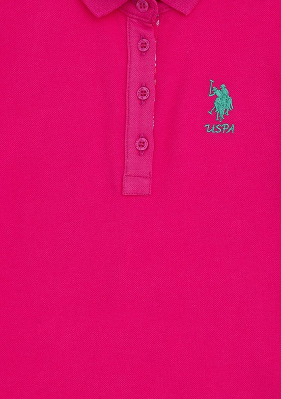 US POLO ASSN Pembe Kız Çocuk Slim T-Shirt