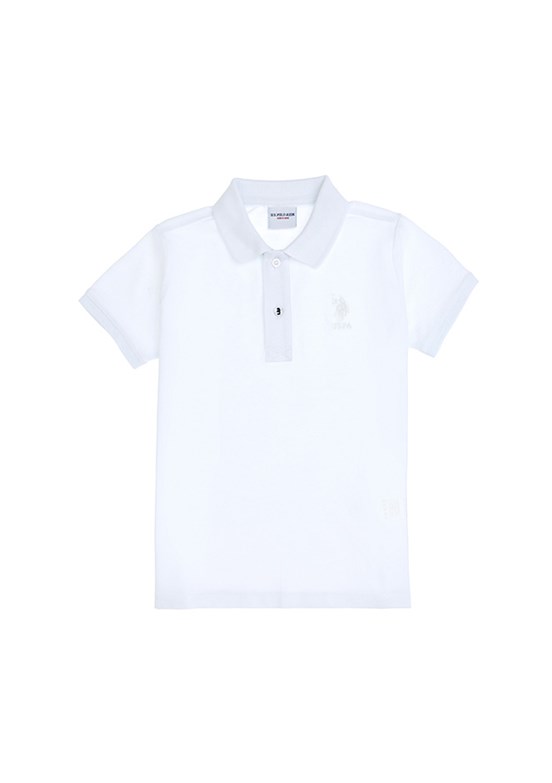 US POLO ASSN Beyaz Erkek Çocuk Regular T-Shirt