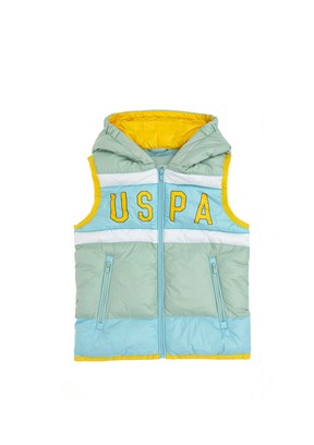 US POLO ASSN Yeşil Erkek Çocuk Basic Yelek