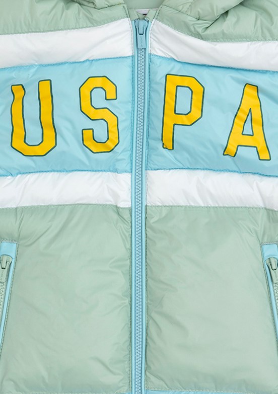 US POLO ASSN Yeşil Erkek Çocuk Basic Yelek