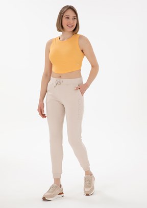 US POLO ASSN Bej Kadın Slim Pantolon