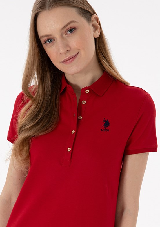US POLO ASSN Kırmızı Kadın Culotte Elbise