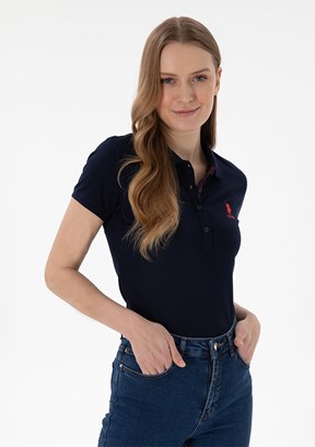 US POLO ASSN Lacivert Kadın Basic T-Shirt