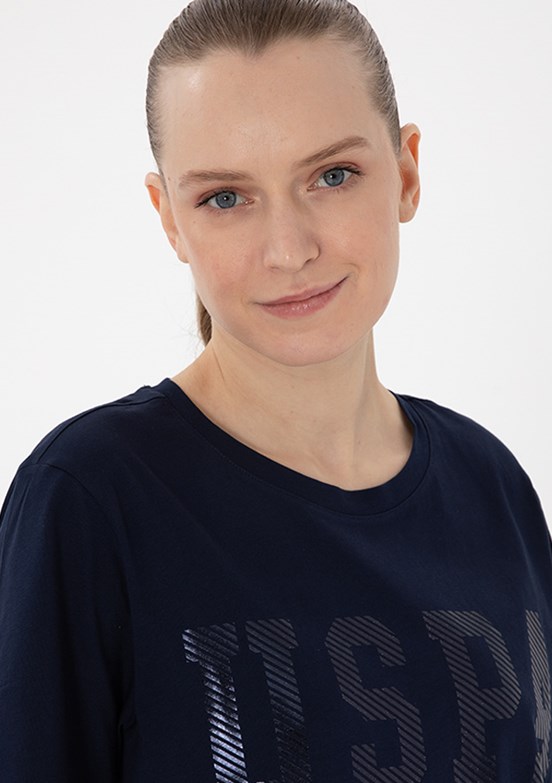 US POLO ASSN Lacivert Kadın Basic T-Shirt