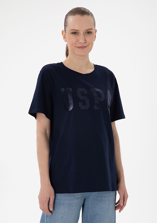 US POLO ASSN Lacivert Kadın Basic T-Shirt