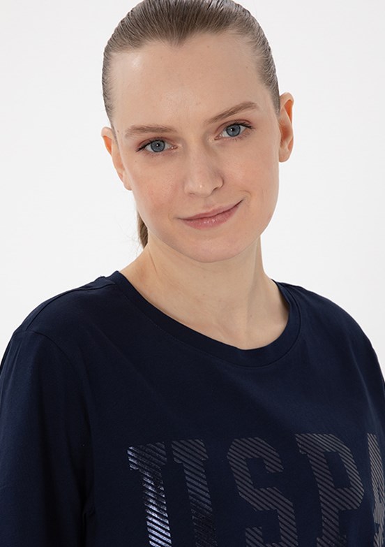 US POLO ASSN Lacivert Kadın Basic T-Shirt
