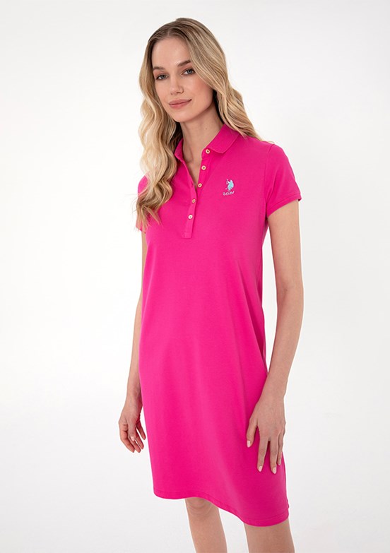 US POLO ASSN Pembe Kadın Culotte Elbise